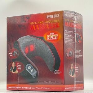 Homedics Red and Gray Heated Neck Massager